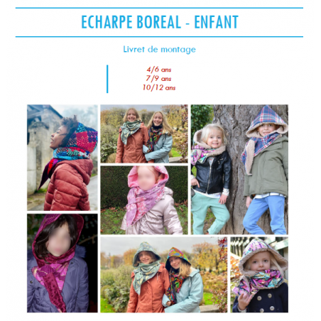 Écharpe Boréal enfant_Patron de couture_Mon labo couture